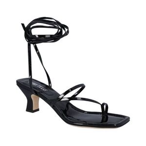 Paris Texas Betty Glossy Black Strappy Sandal Heels 36